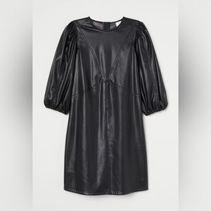 Faux leather dress